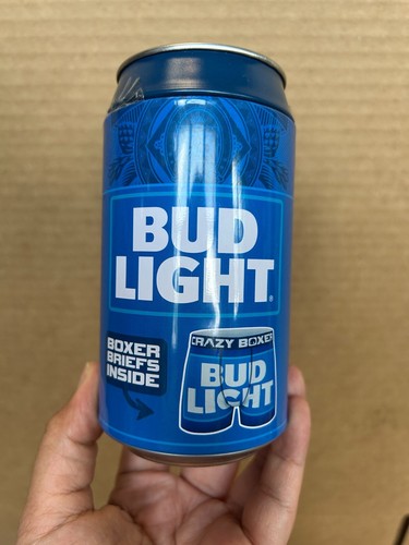 Bud Light Crazy Boxers Brief Underwear Men's Size Medium Beer Can Lot of 5 New - Picture 2 of 20