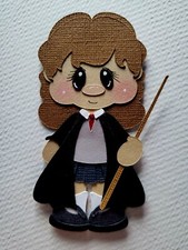 Harry Potter Girl Brown Hair. Scrapbook, Card making Paper Piecing.