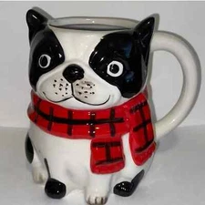 Precious FRENCH BULLDOG Boston Warehouse Christmas Frenchie Tea COFFEE Mug