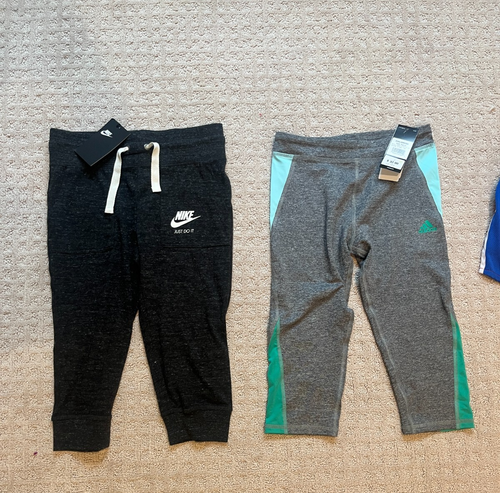 Girls Nike & Adidas & Under Armour capris and shorts New Size M Lot of 5 - Picture 2 of 8