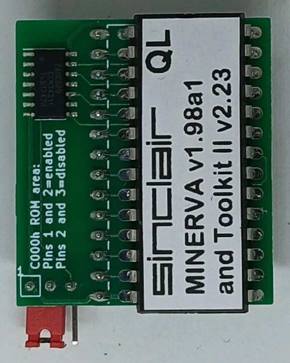 Sinclair QL Minerva und Toolkit 2 ROM auf Adapter, Plug 'n' Play. - Bild 3 von 4