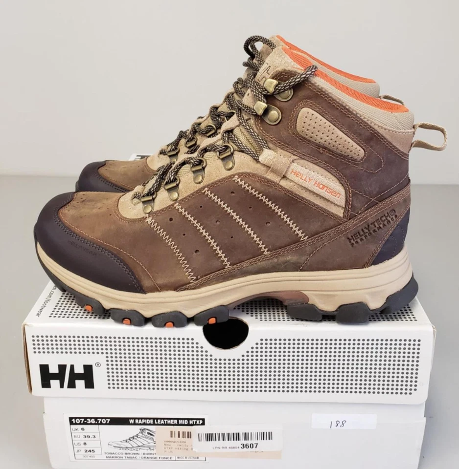 Bota de Senderismo Helly Hansen Para Mujer Cuero Rápido-Marrón Tabaco-Talla 8-Usada Foto 4 de 4