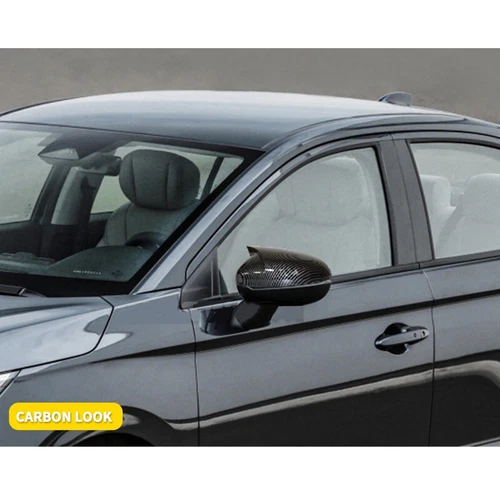 For Honda City 2020-2023 ABS Carbon Fiber Ox Horn Side Rearview Mirror Cover Cap - Picture 2 of 3