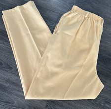 Alfred Dunner Size 12 1980  s Yellow Pull On Pants