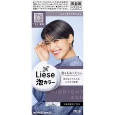 Kao Liese Prettia Creamy Bubble Hair Color - Midnight Ash  - US Seller