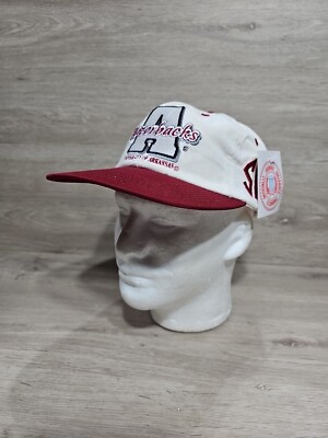 Vintage Arkansas Razorbacks Baseball Script Hat/Cap Buckle Adjustable ...