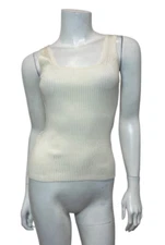 NWT Zimmermann Rib Scoop Neck Tank in Parchment  Size 0