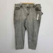 NWT Ava  Viv Gray High Rise Skinny Jeans Size 26W