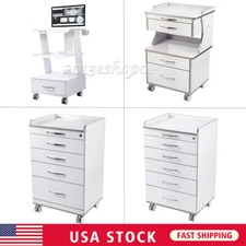 Dental Medical Rolling Tool Cart Drawers Socket Trolley Locking Wheels Cabinet