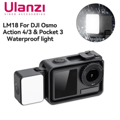 Ulanzi LM18 Mini LED Video Fill Light for DJI Action 4 3 Pocket 3 Action Camera