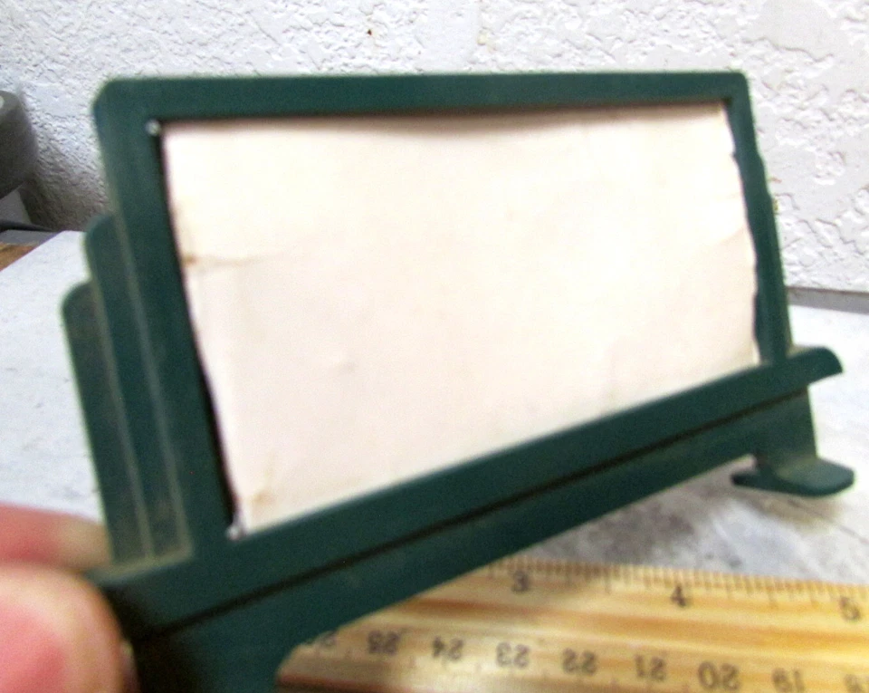 vintage model train railroad plastic bill board w cardboard advertisement - Image 4 of 4