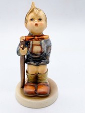 VINTAGE GOEBEL HUMMEL LITTLE BOY WITH WALKING STICK CANE FIGURE ORNAMENT