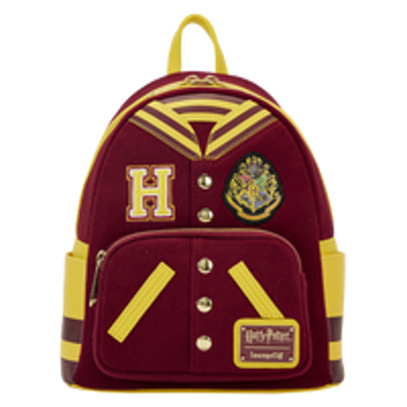 best loungefly harry potter mini backpacks x Pink Elder Wand Backpack Built from faux leather Exclusive Harry Potter Hufflepuff Banner
