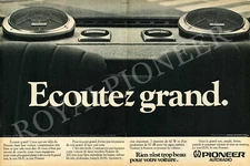 PIONEER 70s advertising' Speakers Car Stereo Centrate Series,kex,kpx,Dex,Cdx