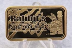 Rabbit's Olde School Barber Shop .999 Silver / 24Kt GP 1 oz Art Bar DT Mint LLC