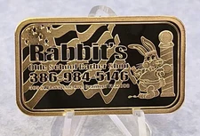 Rabbit's Olde School Barber Shop ~ Silver & 24Kt GP 1 oz Art Bar ~ DT Mint LLC