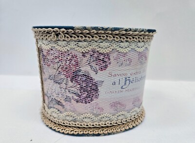 Keepsake Perfume Soap Box Savon extra fin a' la'Heliotrope Interlocking Box Lace