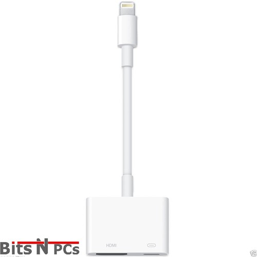 Genuine Apple Lightning to HDMI/HDTV Adapter MD826ZM/A - FITS ALL IPADS/IPHONES - Picture 2 of 3