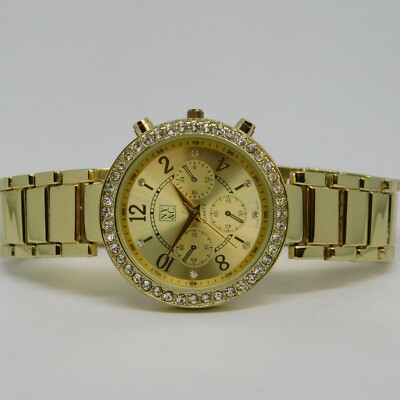 NY&C 13959 Three-Hand Quartz Analog Women's Watch Sz. 7 1/2'' New Battery