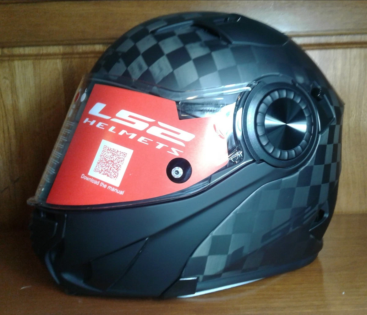 CASCO MODULAR LS2 FF313 VORTEX CARBONO BRILLO