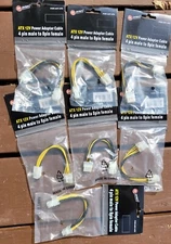 Lot of 7 Link Depot ATX 12V Power Adapter Cable 4 pin Male to 8 Pin Female