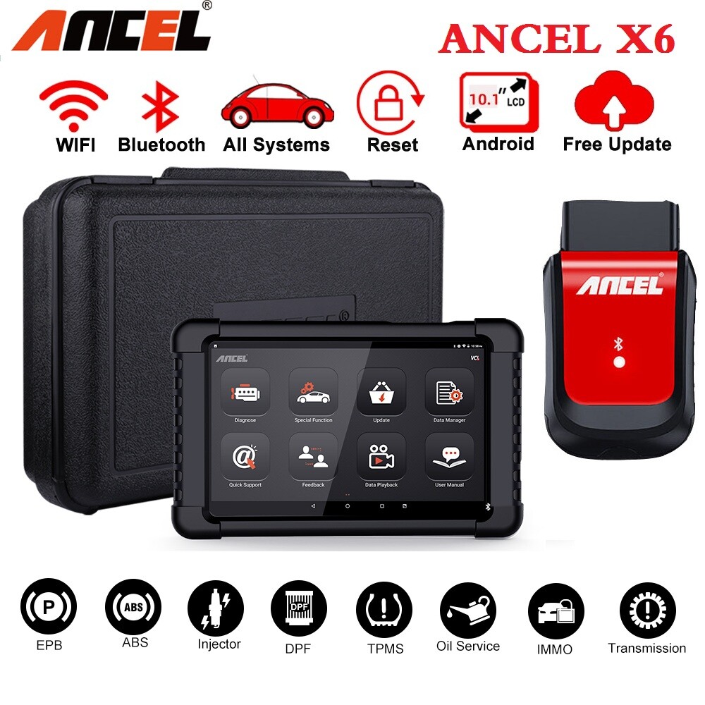 Bluetooth Automotive Full Systems Scanner Android Tablet OBD2 Diagnostic Tool