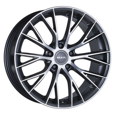 ALLOY WHEEL MAK MUNCHEN FOR AUDI A3 CABRIOLET 8.5X19 5X112 GUN MET-MIRROR F JI5