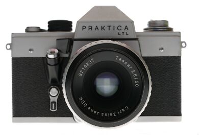 Pentacon Praktica LTL 35mm SLR Camera Carl Zeiss M42 Tessar 2.8/50