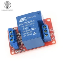 30A 12V 1-Channel Relay Module Board With Optocoupler H/L Level Triger