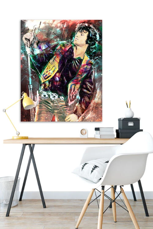 Jim Morrison Wall Art, Jim Morrison Doors Art, Jim Morrison Print, 1960s Music - Image 2 of 3