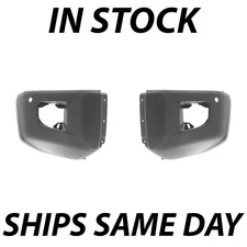 NEW Primered Front LH/RH Bumper Cover Ends for 2014-2021 Toyota Tundra w/ Park