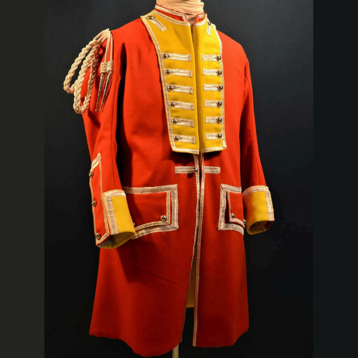 Mens red shop military jacket