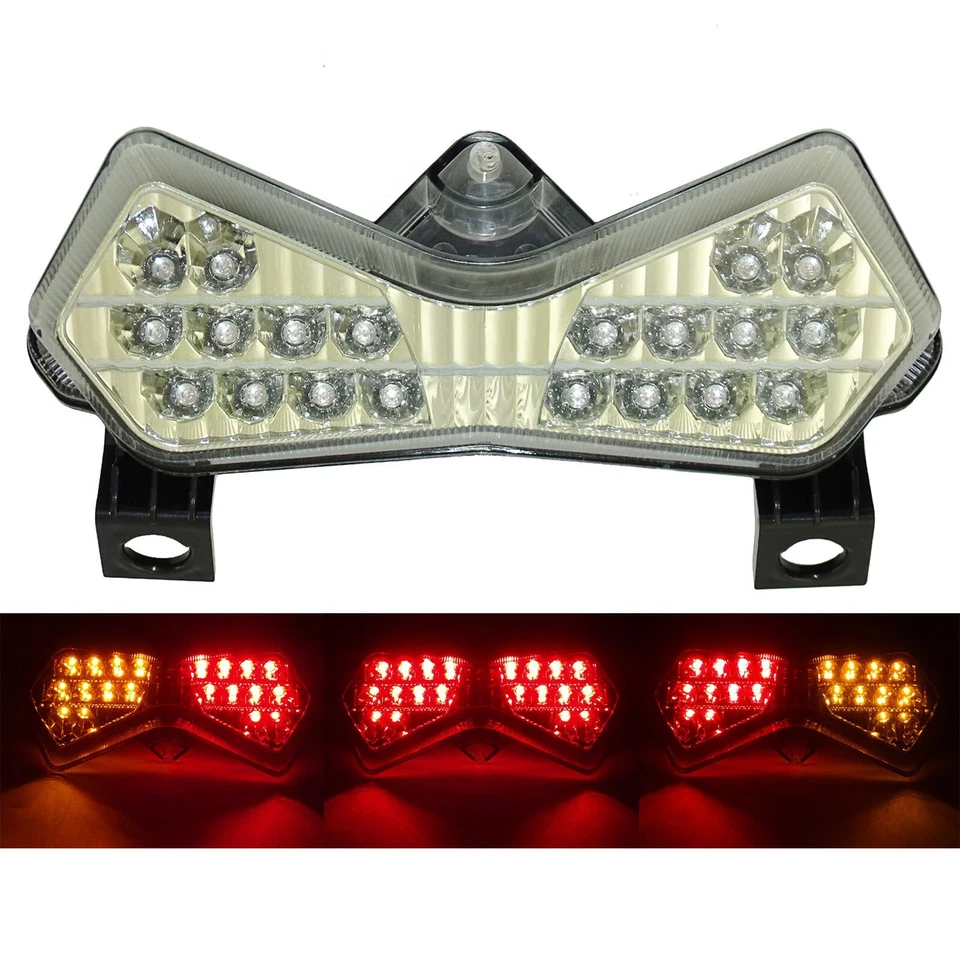 Señales de giro de luz trasera LED integradas para KAWASAKI Z750 Z1000 03-06 ZX6R 03-04 Foto 3 de 4