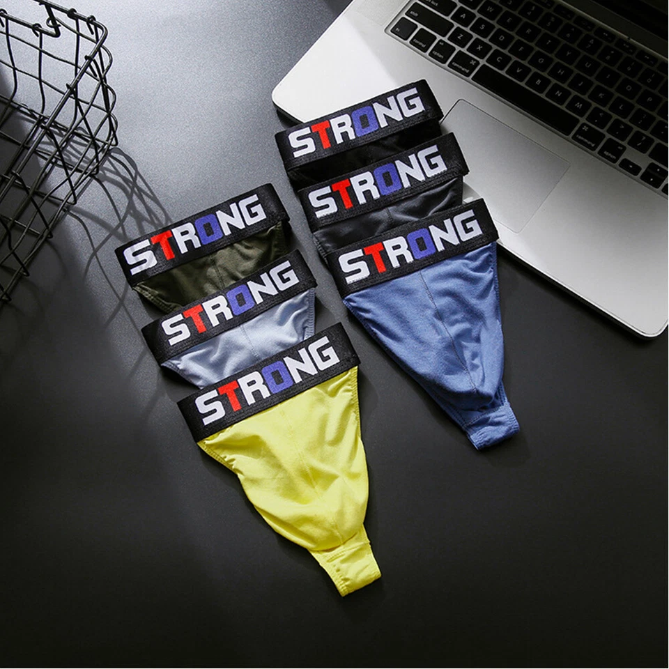 Mens G-String Thong Bulge Pouch Panties Micro Bikini T-back Underwear Briefs AU - Image 3 of 4