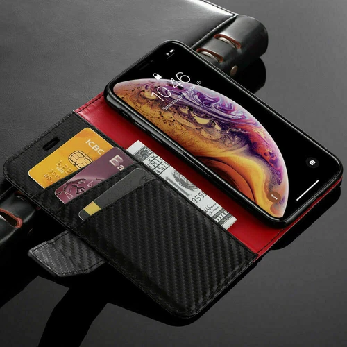 Case For iPhone 16 Pro Max 15 14 11 13 12 Mini 7PlusXR Leather Flip Wallet Cover - Picture 4 of 7