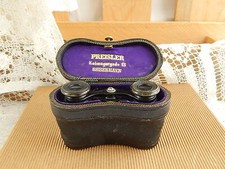 Antique Binocular Theater With Original Leather Case