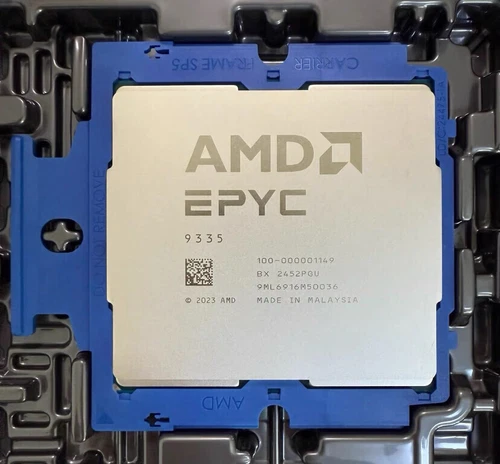 AMD EPYC 9335 CPU 32 Cores 64 Threads 3.0GHz Cache 128 MB SP5 Server Processors