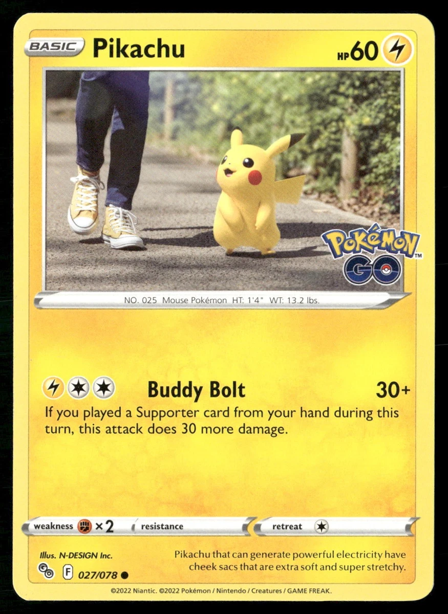 25+ Pikachu 027/078 Pokémon GO for sale | Updated Oct 2026