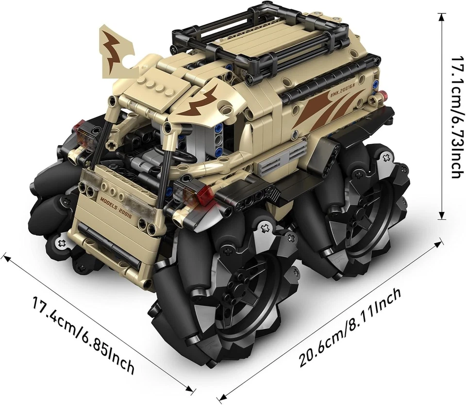 Fuoristrada Modello Mould King 20016 Telecomandato e con App Dual Control - Immagine 3 di 4