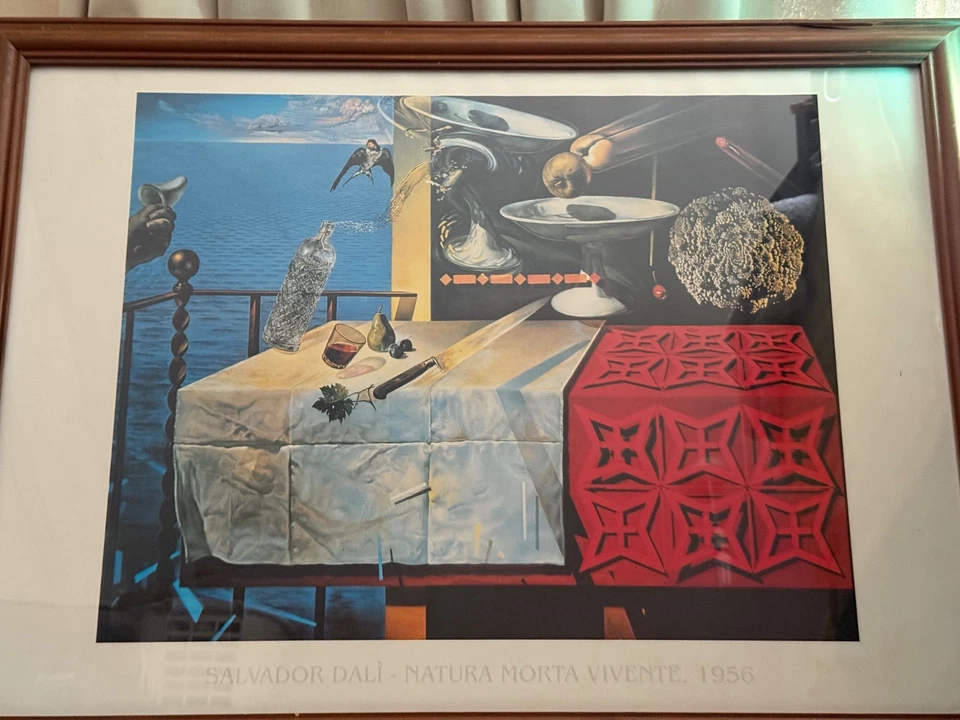Salvador Dali Natura Morta Viventa 1956 - Living still Life - Abstract - Poster - Image 2 of 4