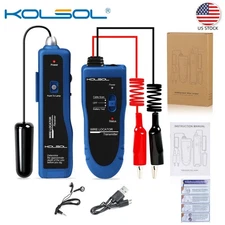 KOLSOL F02 Pro Underground Wire Locator, Cable Tester Battery Pet Fence Wires