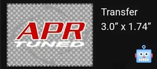 APR Tuned Sticker Decals: 3.0" x 1.74"
