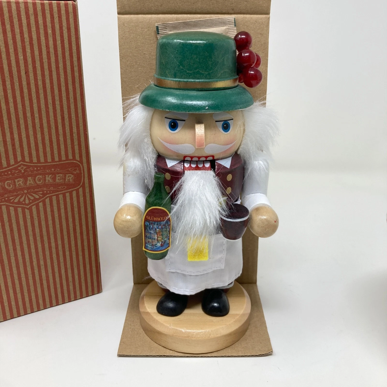 German Bartender Gluhwein Mulled Wine 7" Nutcracker by World Market 2025