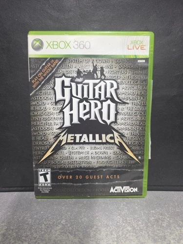 Guitar Hero: Metallica (Microsoft Xbox 360, 2009) Complete CIB, Good, Free Ship