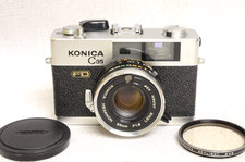 CLA  d NEAR MINT Konica C35 FD Silver 35mm Rangefinder Film Camera Japan