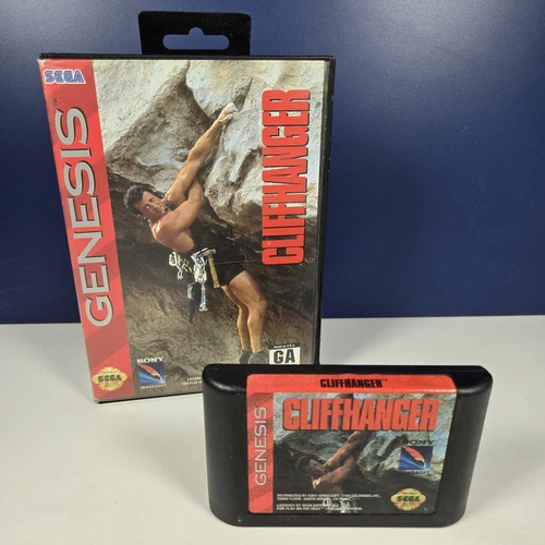 Vintage Sega Genesis Game Cliffhanger (1993) Cartridge & Case