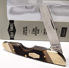 Schrade Old Timer 19ot Land Shark Sawcut Delrin Sheepsfoot Folding Pocket Knife Schrade Old Timer 19ot Land Shark Sawcut Delrin Sheepsfoot Folding Pocket Knife
