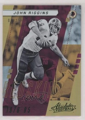 2017 Panini Absolute Retired Spectrum Green 7/25 John Riggins #149 HOF u0h