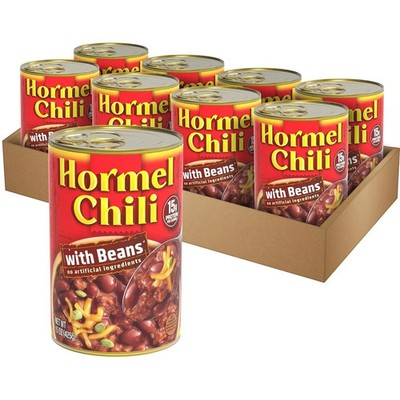 Hormel Chili With Beans 15 Oz (8 Pack) 15 Ounce (Pack of 8) 
