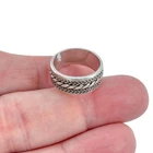 Vintage Sterling Silver 925 Braided Rope Band Ring Size 7